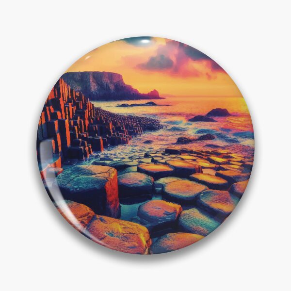 Item preview, Giant's Causeway at Sunset designed and sold by badguyduh.