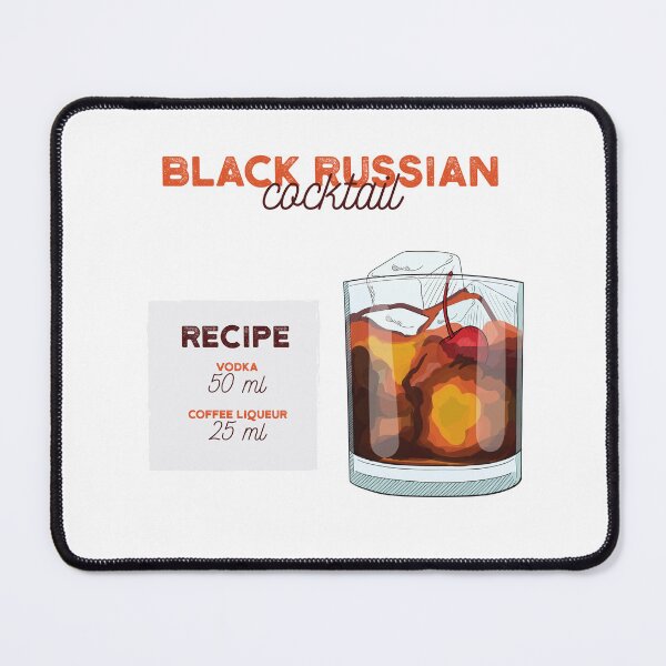 Item preview, Black Russian Cocktail Recipe designed and sold by kimberpix.