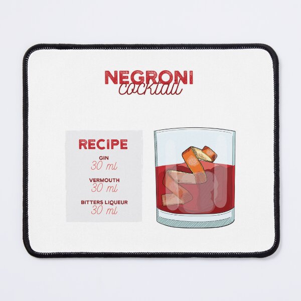 Item preview, Negroni Summer Cocktail Recipe designed and sold by kimberpix.