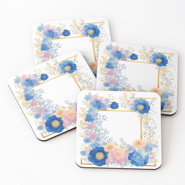 Item preview, Blue flower frame designed and sold by Jayjaynaenae.