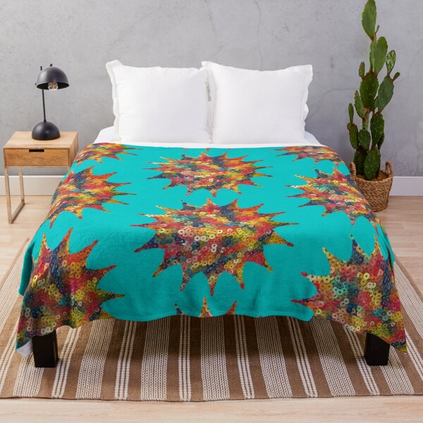 Item preview,   Whimsical Turquoise mix of Red-Yellow Sequins by Iritof designed and sold by iritof.
