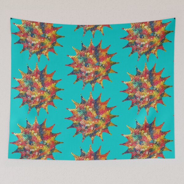 Item preview,   Whimsical Turquoise mix of Red-Yellow Sequins by Iritof designed and sold by iritof.