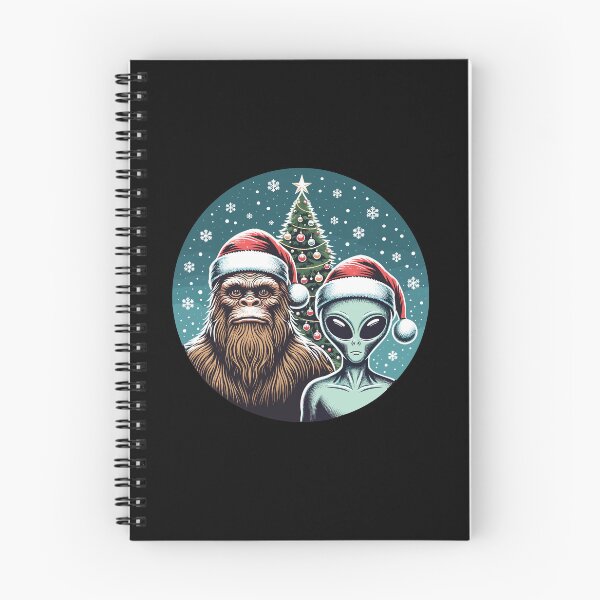 Item preview, Alien Bigfoot Sasquatch Extraterrestrial UFO Snow Christmas tree Christmas designed and sold by CG Studio.