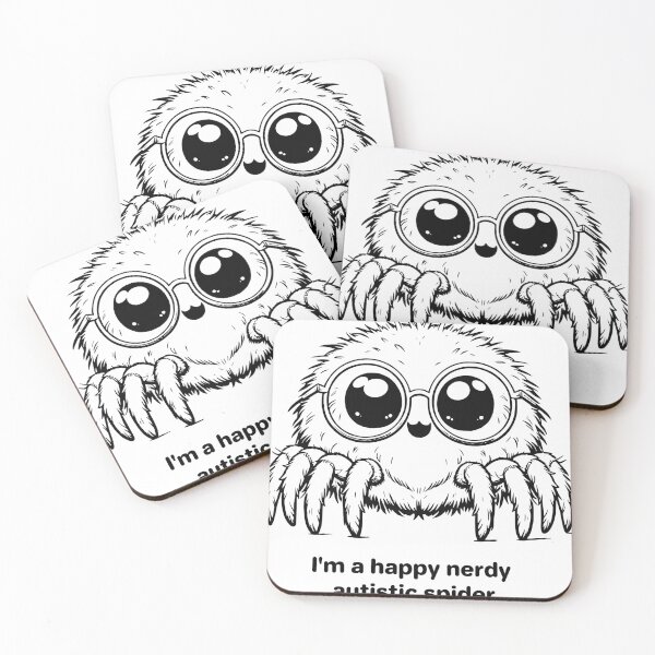 Item preview, I'm a happy nerdy autistic spider designed and sold by ndmedia.