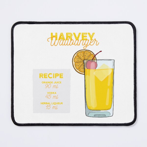 Item preview, Harvey Wallbanger Cocktail Recipe designed and sold by kimberpix.