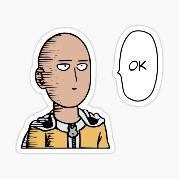 One punch man action pose plain background