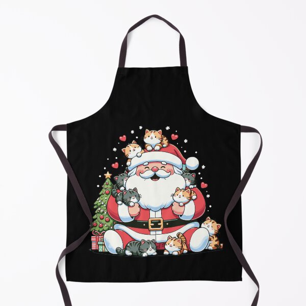 Item preview, Cute Santa Claus with Cute Kittens Cat Christmas designed and sold by CG Studio.