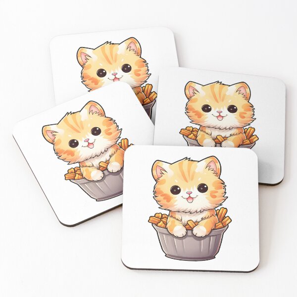 Item preview, Tater Tot Ca, A Whimsical Feline Fusion designed and sold by aiartbay.