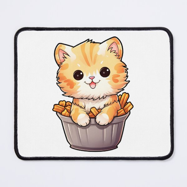 Item preview, Tater Tot Ca, A Whimsical Feline Fusion designed and sold by aiartbay.