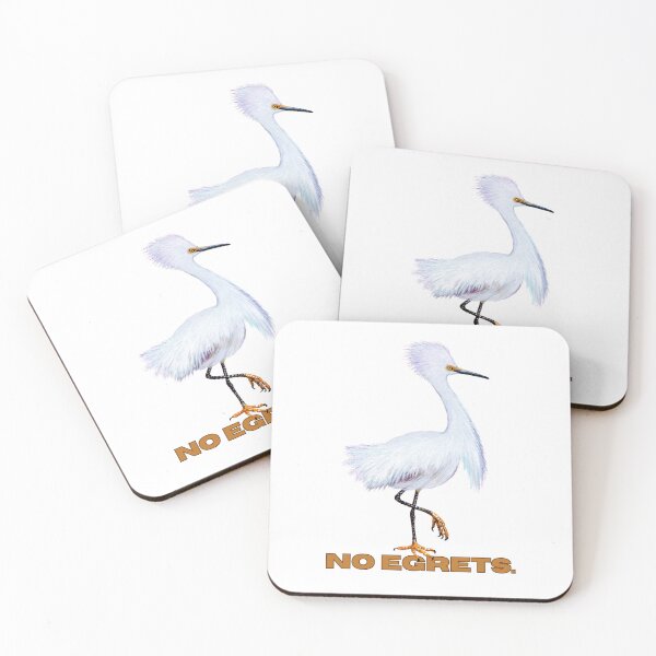 Item preview, No egrets  designed and sold by Roy & Tiffany.