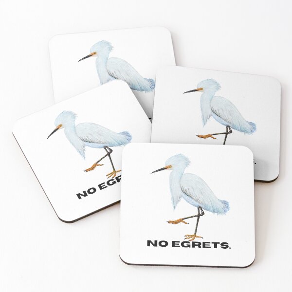 Item preview, No egrets  designed and sold by Roy & Tiffany.