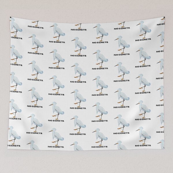 Item preview, No egrets  designed and sold by Roy & Tiffany.