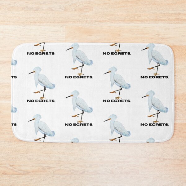 Item preview, No egrets  designed and sold by Roy & Tiffany.