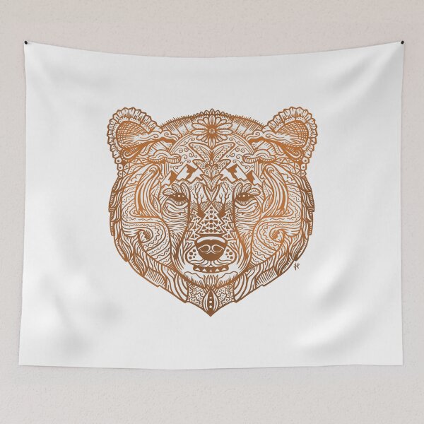 Item preview, Bear Face Whimsical Art designed and sold by DOODL.