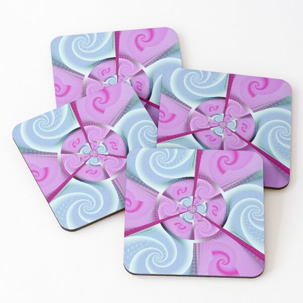 Item preview, Pink and Blue Windmill Spirals designed and sold by pinkal.