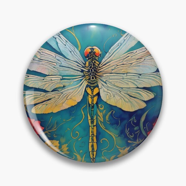 Item preview, Dragonfly Stained Glass Cartoon designed and sold by druidwolfart.