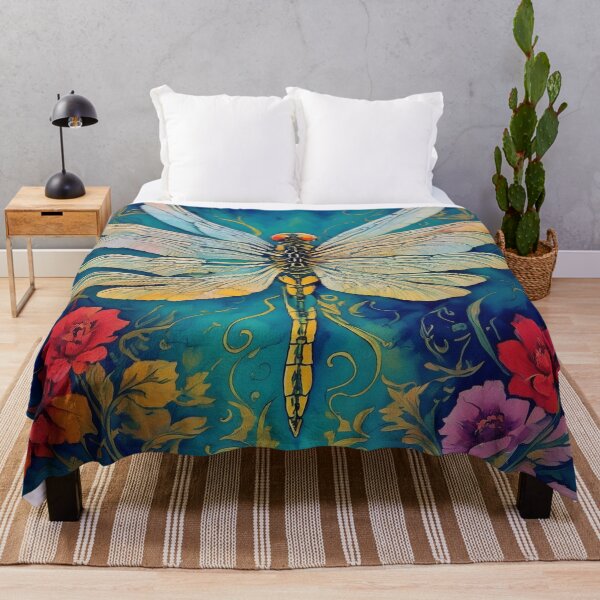 Item preview, Dragonfly Stained Glass Cartoon designed and sold by druidwolfart.