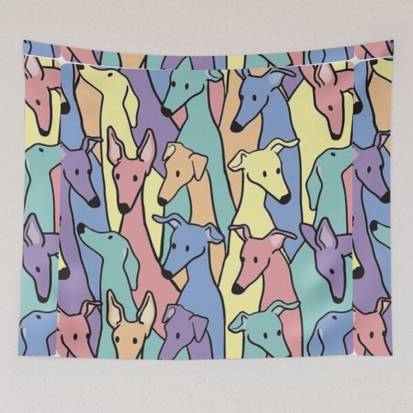 Item preview, Beautiful Greyhound semaphore with hand drawn designed and sold by Mahe Jabeen.