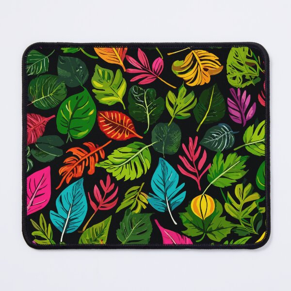 Item preview, Multicolor leaves pattern designed and sold by OmikronStore.