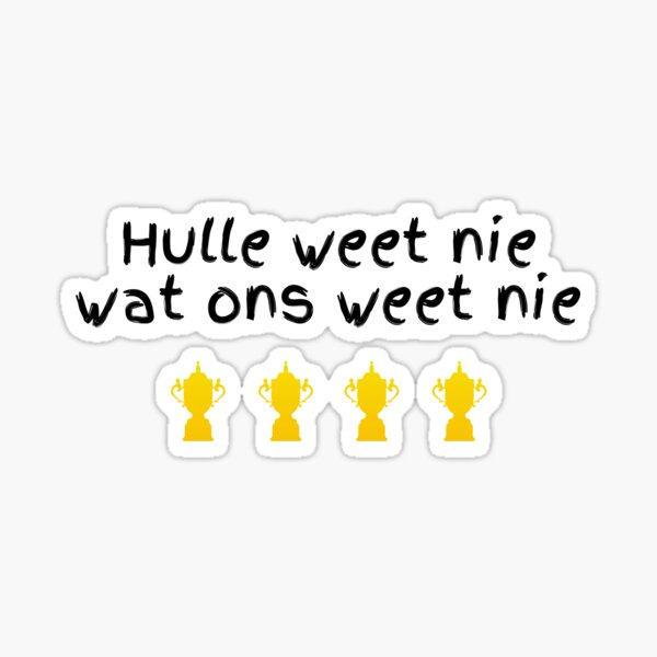 Item preview, Hulle Weet Nie - "South African Rugby Champions Quote T-Shirt" designed and sold by antfromoz.