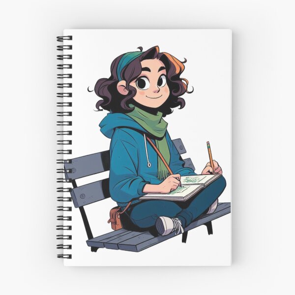 Item preview, Girl sitting on a bench Hooky Style #1 designed and sold by AIrtisticPrints.
