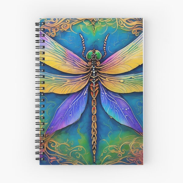 Item preview, Dragonfly Stained Glass Cartoon designed and sold by druidwolfart.
