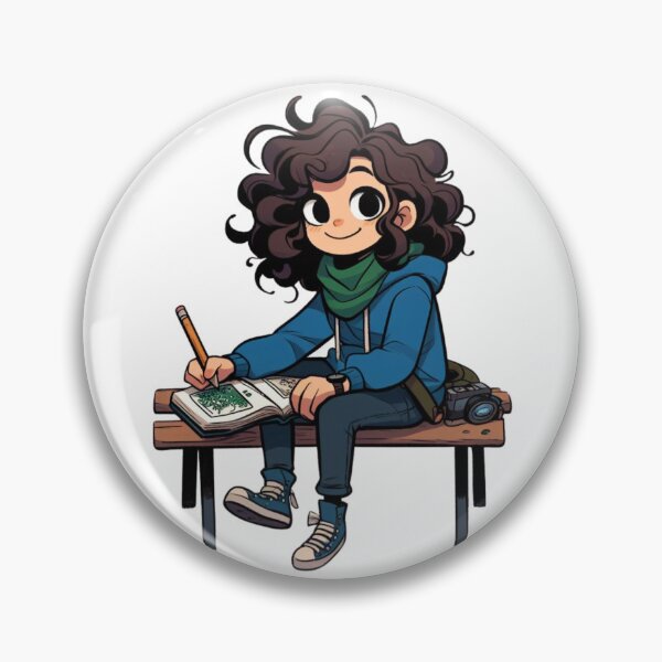 Item preview, Girl sitting on a bench Hooky Style #2 designed and sold by AIrtisticPrints.