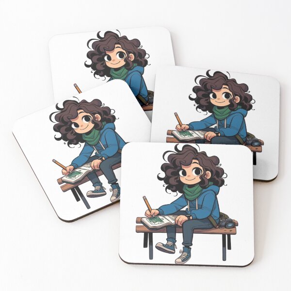 Item preview, Girl sitting on a bench Hooky Style #2 designed and sold by AIrtisticPrints.