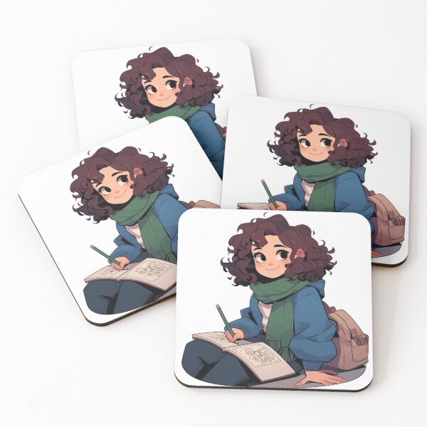 Item preview, Girl sitting on a bench Hooky Style #4 designed and sold by AIrtisticPrints.