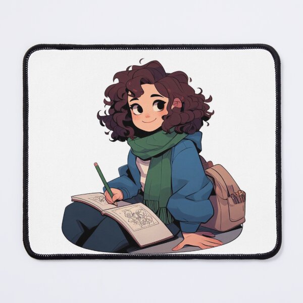 Item preview, Girl sitting on a bench Hooky Style #4 designed and sold by AIrtisticPrints.