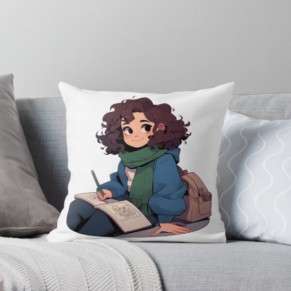 Item preview, Girl sitting on a bench Hooky Style #4 designed and sold by AIrtisticPrints.