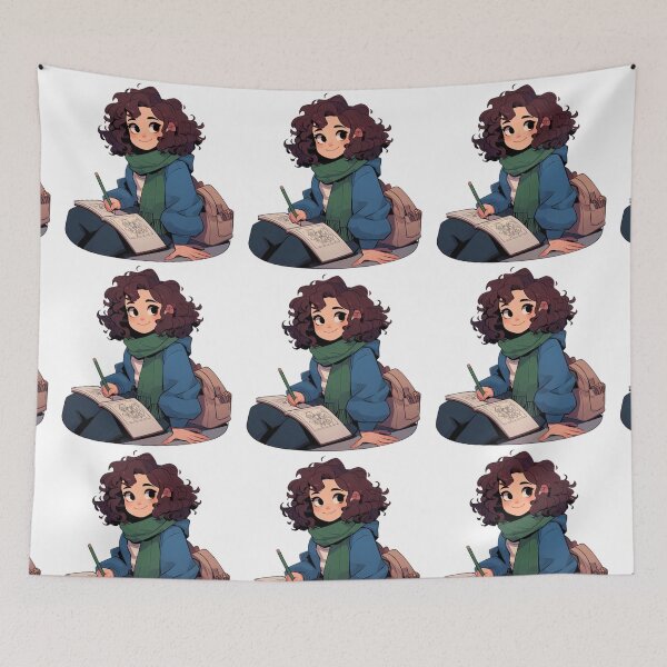 Item preview, Girl sitting on a bench Hooky Style #4 designed and sold by AIrtisticPrints.