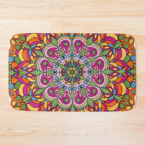 Item preview, Brightly Colored Geometric Mandala designed and sold by inklets.