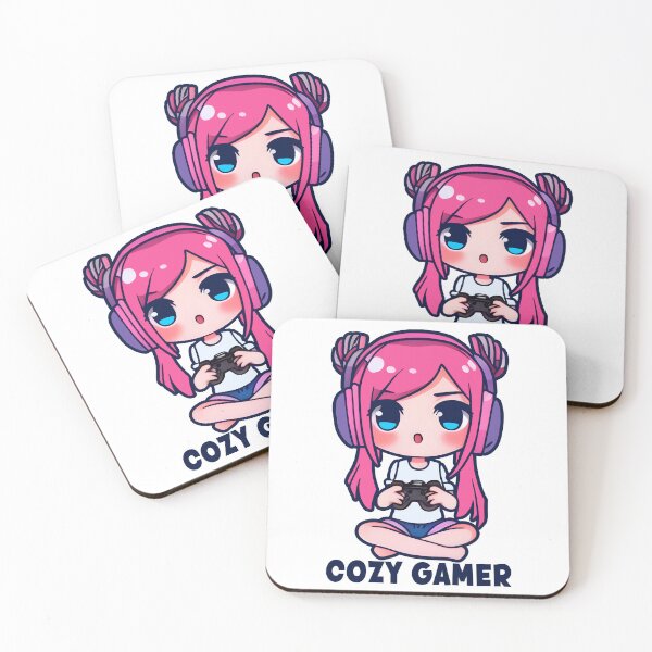 Item preview, Cozy Gamer, White, Cool Kawaii Design, Geek, Video Games, Gamer Girl designed and sold by Porcupine Tees ⭐⭐⭐⭐⭐.