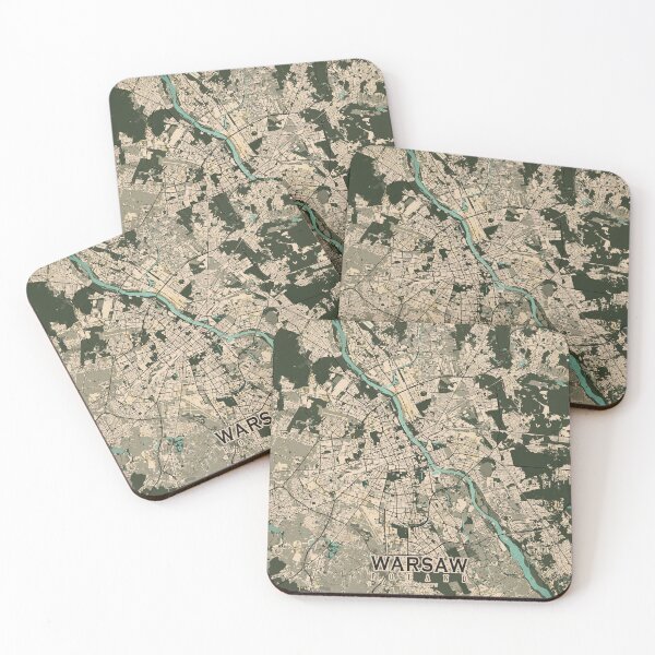 Item preview, Warsaw City Map of Poland  - Vintage designed and sold by deMAP.