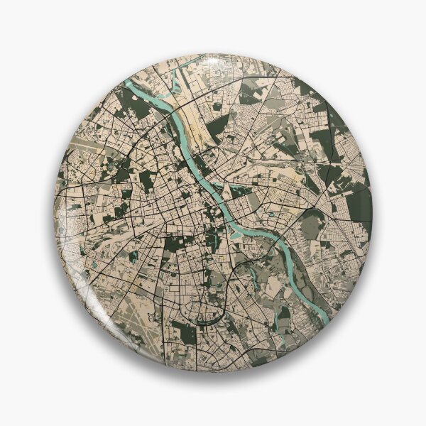 Item preview, Warsaw City Map of Poland  - Vintage designed and sold by deMAP.