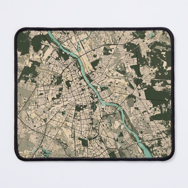 Item preview, Warsaw City Map of Poland  - Vintage designed and sold by deMAP.