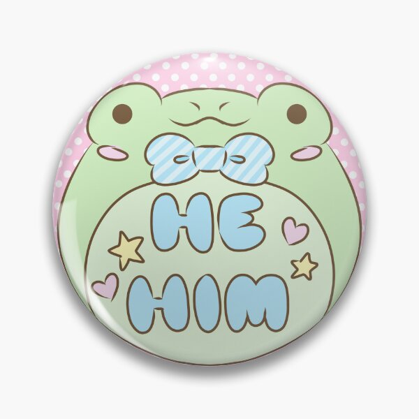 Item preview, Pronoun Frog Part 2 - He Him designed and sold by Frigg-The-Frog-.