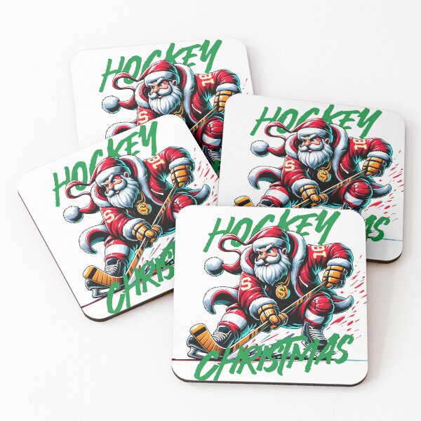 Item preview, Santa Playing Hockey in Christmas designed and sold by Drextor.