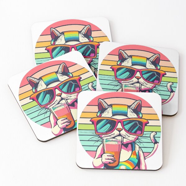 Item preview, Cute cat with cool glasses designed and sold by AnontGraphicLab.