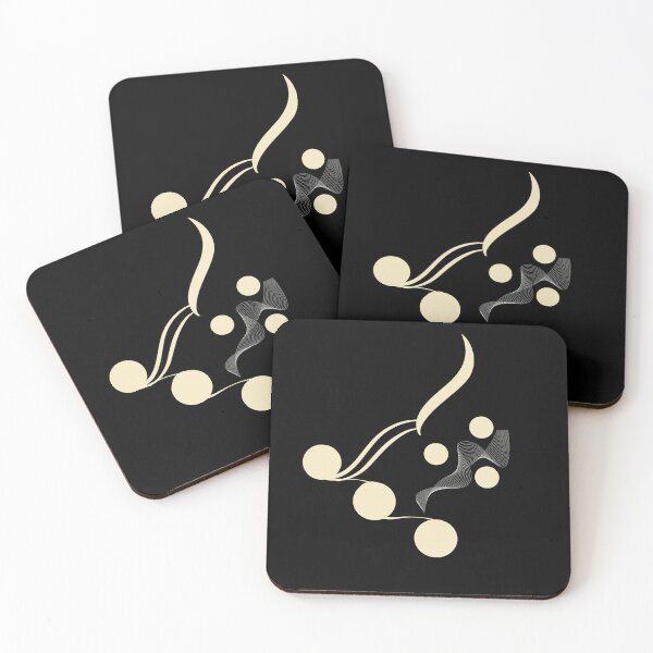 Item preview, Curved wavy  lines and Circles. Ivory and Black by Mill2023 designed and sold by Mill2023.