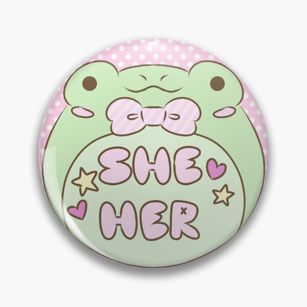 Item preview, Pronoun Frog Part 2 - She Her designed and sold by Frigg-The-Frog-.