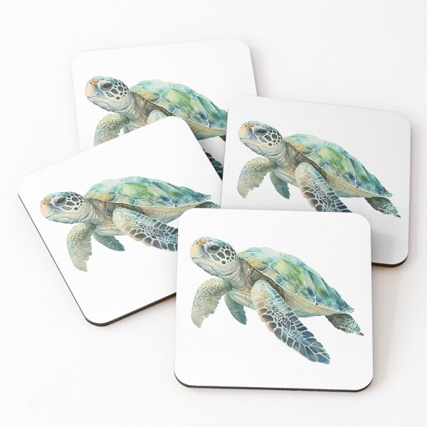 Item preview, Watercolor Sea Turtle designed and sold by BrushandByte.