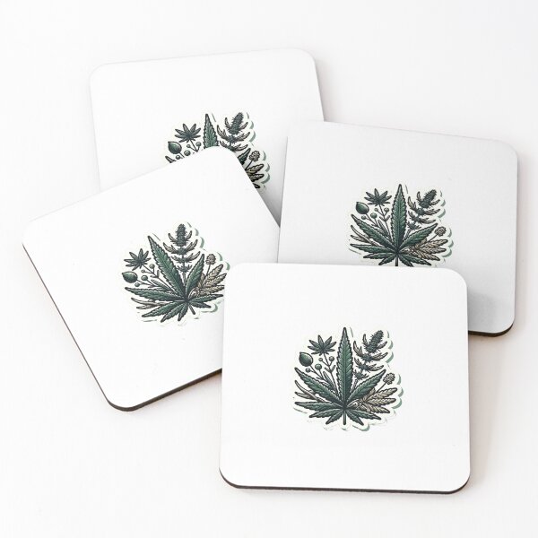 Item preview, 420 MaryJane Leaves Art Illustration Vintage Design designed and sold by Artisan ECHO.