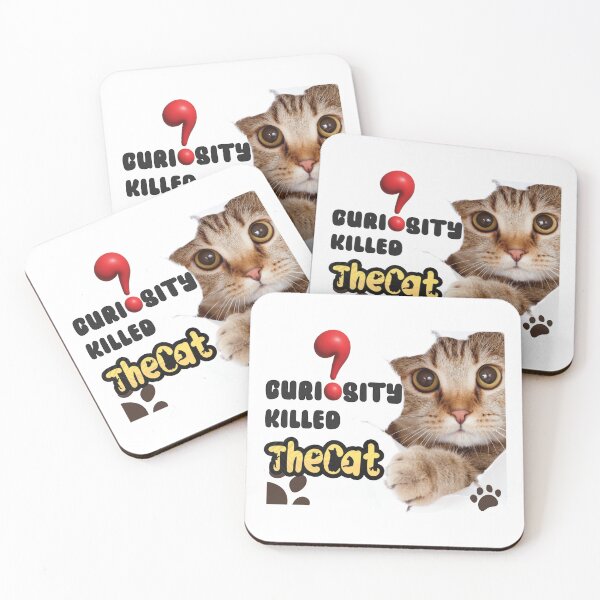 Item preview, Curiosity Killed the Cat _ Curious Cat designed and sold by Vachala.