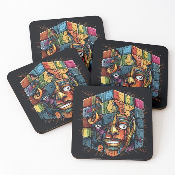Item preview, Abstract cube art representing identity designed and sold by inkArtistryfine.