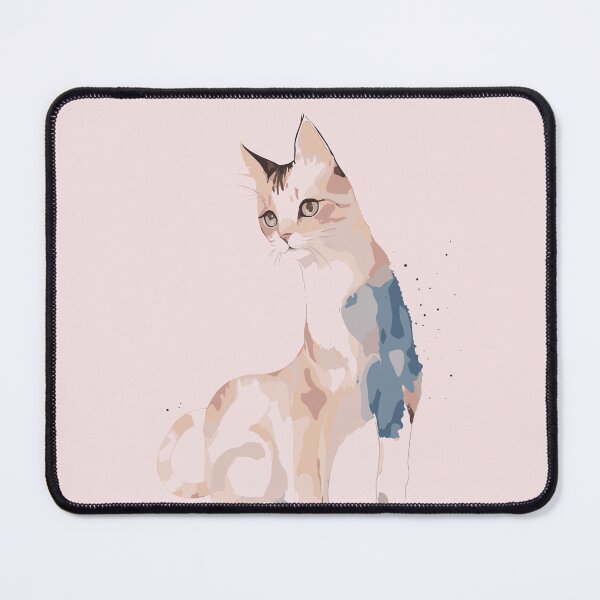 Item preview, Abstract Figures Cat Painting designed and sold by Lilac32.