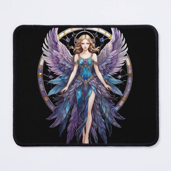 Aperçu de l'œuvre Motif d'ange en vitrail créée et vendue par Desfix.