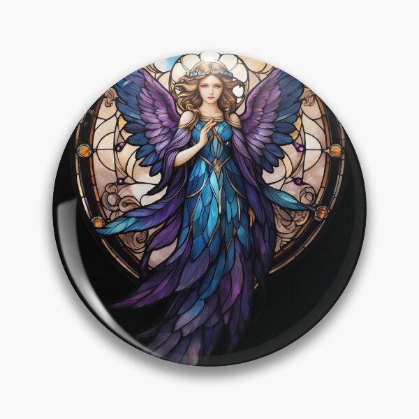 Aperçu de l'œuvre Motif d'ange en vitrail créée et vendue par Desfix.