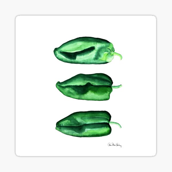 Poblano Peppers Sticker